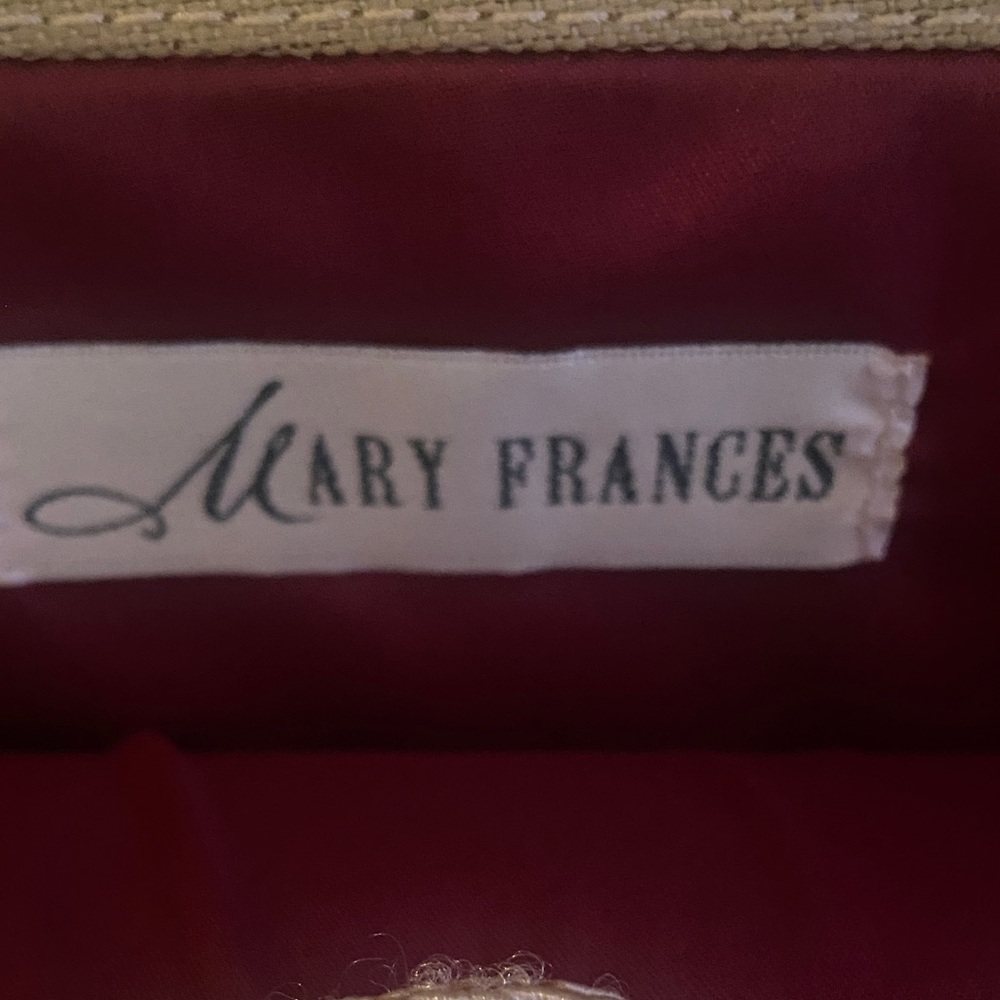 Mary Frances Red and Green Beaded Tote - Picture 2 of 11
